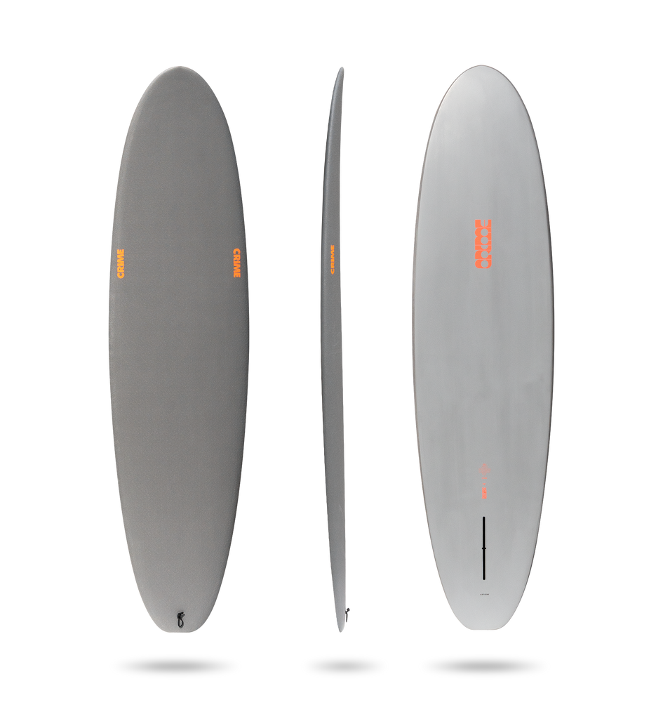 Crime Surfboards Moth Stubby in Primer Grey 7'4"