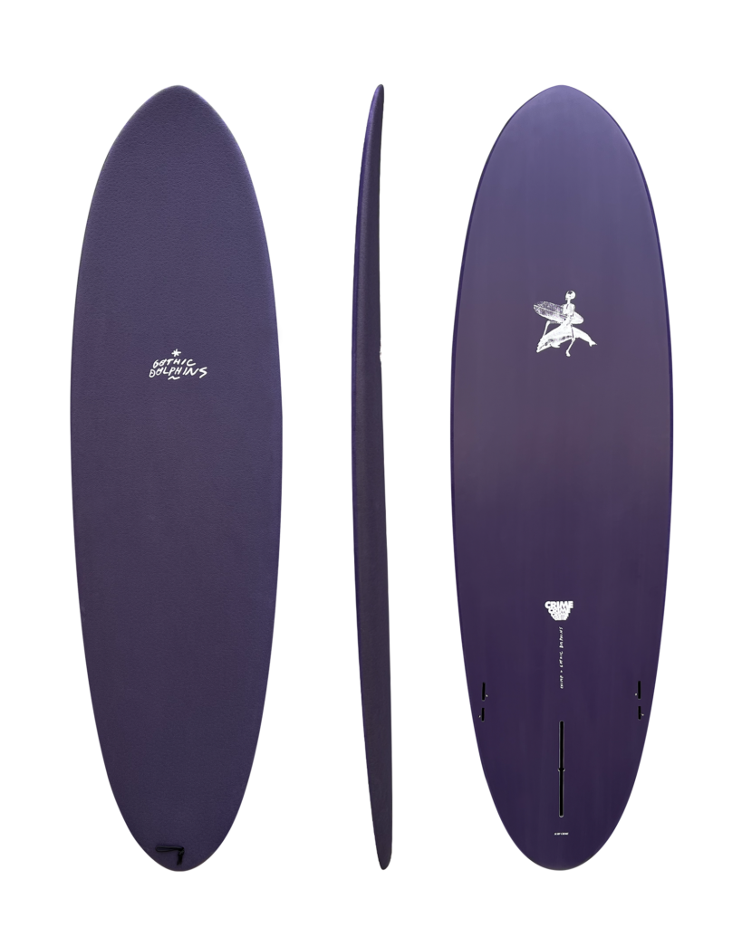 crime-gothic-dolphins-violet-subtotal Surf Crime Gothic Dolphins Alex Kopps in Violet