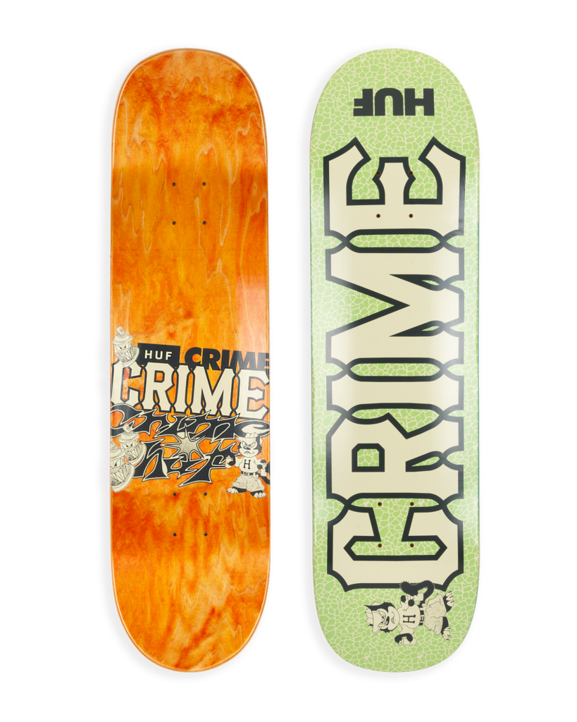 Crime x HUF Skate Deck